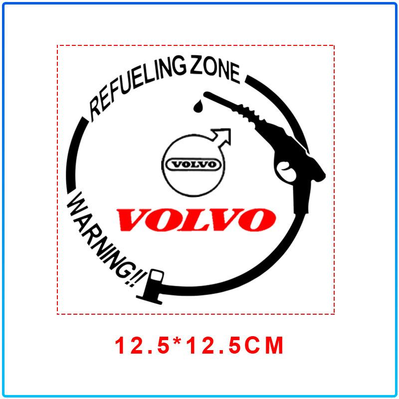 1Pcs Car Fuel Tank Cap Stickers Vinyl Fashion Decoration Decals For Volvo Rdesign XC90 S60 XC60 V70 S80 S40 V50 V40 V60 C30 S70