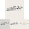 Classic Faux Leather Waist Belt For Women With Silver Alloy Buckle For Everyday Style
