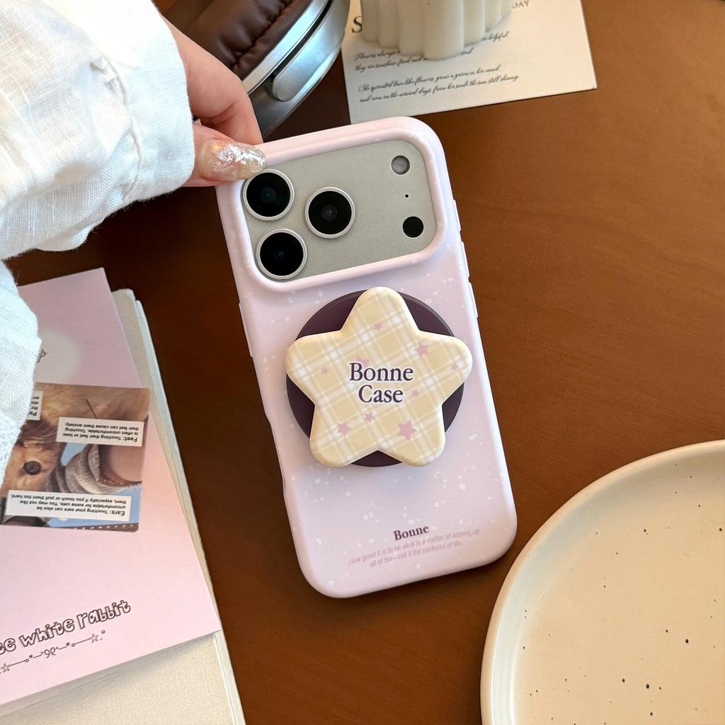 Purple star bracket applies to 17 Apple 17promax film magnetic suction iphone16 mobile phone case 15 soft cover 13
