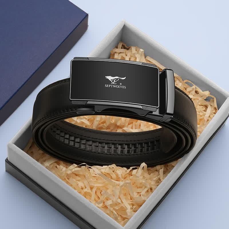 Septwolves Men s Business Automatic Buckle Leather Belt