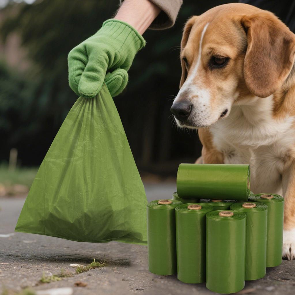 Biodegradables Dog Cat Pet Poop Bags Rolls Extra Thick Leak Proof Waste Refuse Cleaningup Bags For Outdoor Animals Walking And Travel