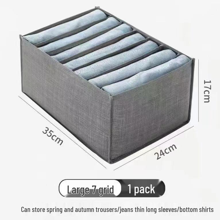 Jeans and Clothing Storage Box With Compartments