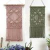 Macramé Nástěnná tapiserie Nástěnná dekorace Boho Bohemian Tkaná Domácí dekorace Ručně vyráběná Obývací pokoj Byt Kolej