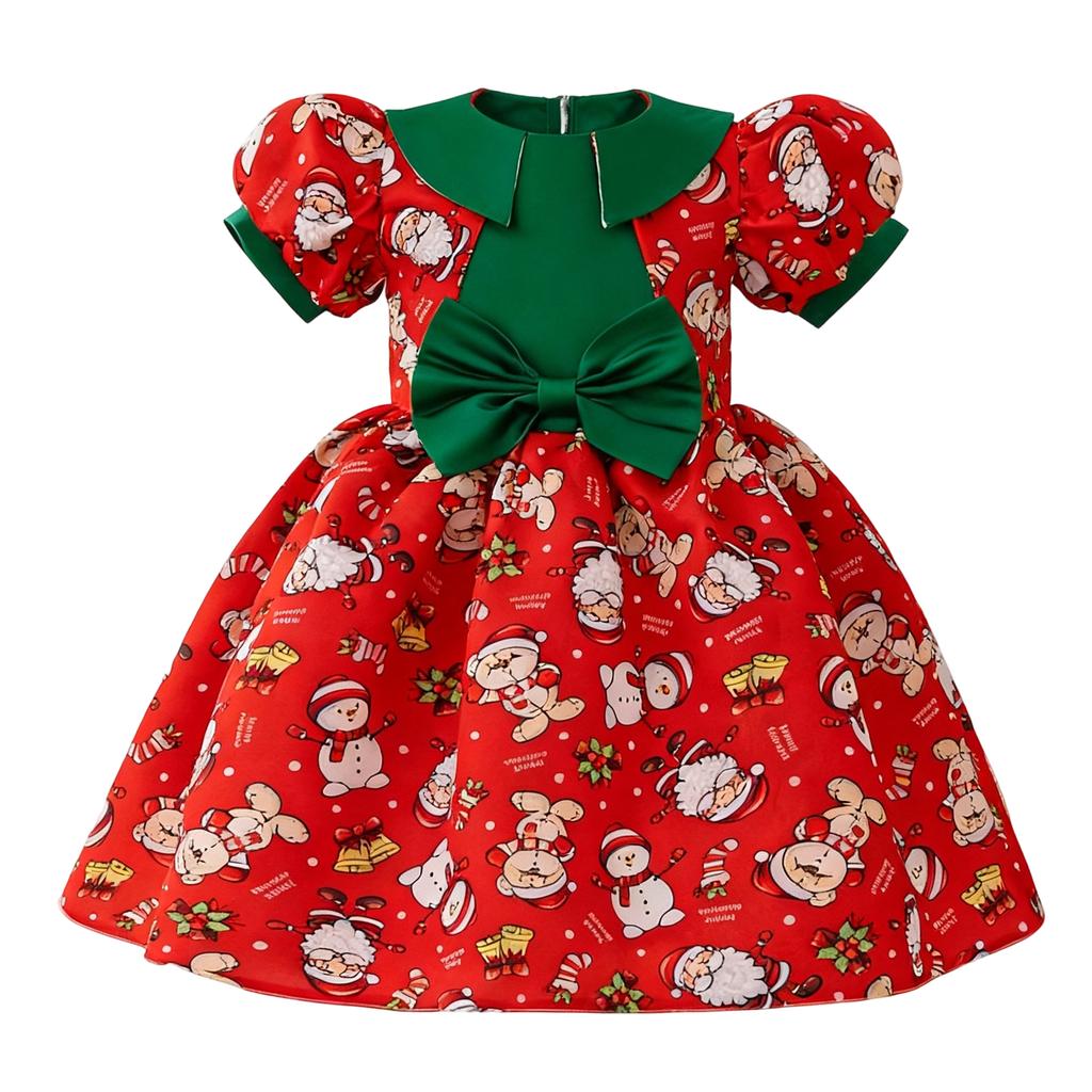 Kindermode Weihnachten Tüllkleid für Geburtstagsfeier und Aufführung