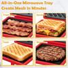 Silicone Microwave Sandwich Maker Quick Heating Fast Cooking Panini Press Microwave Toaster Kitchen Microwave Oven Use