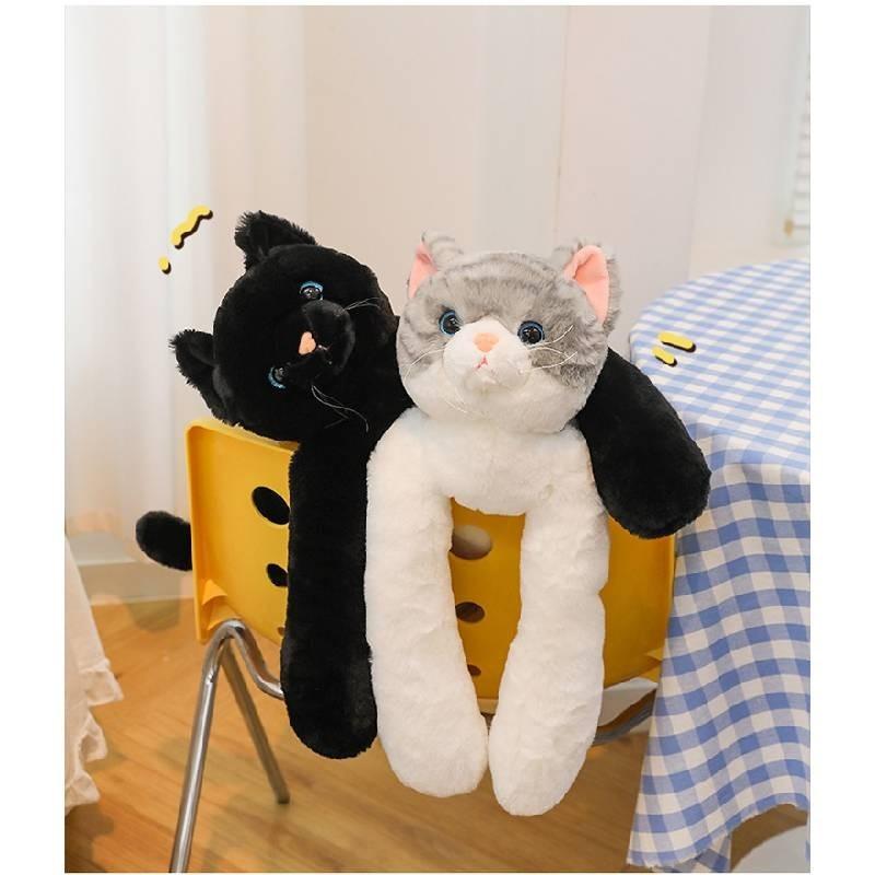 Adorable Cuddly Cat Plush Toy Cute Orange Tabby Stuffed Animal For Kids And Home