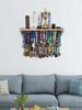 Trophy & Medal Display: Multifunctional 3D Wooden Wall Shelf for Honors & Collections