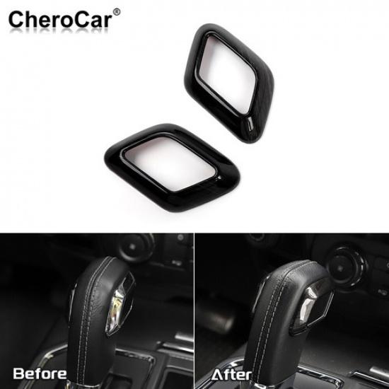 For Ford F150 2015- Ear Shift Knob Trim Cover Sticker Interior Accessories