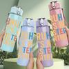 1PC Bruh Its My Sisters Birthday 750ml Color Plastic Sports Water Bottle Leakproof Flip Straw Lid Suitable for Sports Office Home Use