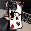 Phone Case for iPhone 17 Air 16E 15 16 Pro Max Cartoon Cute Pucca Garu Cover 14 Plus 13 12 Mini Soft Shell Silicone Fundas