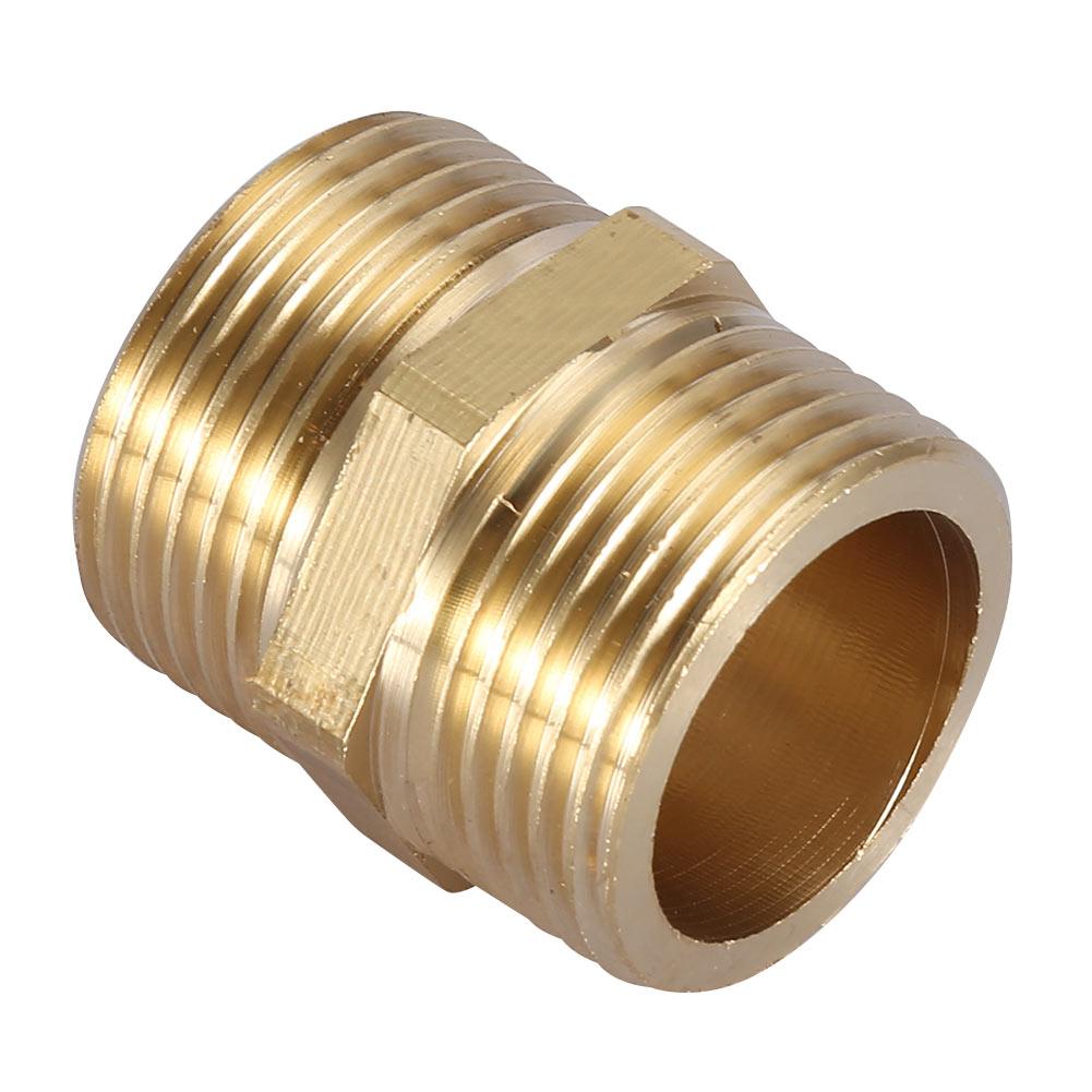 G1  Brass Pipe Fitting Hex Nipple Water Tube Connecting Accessories (intensification)