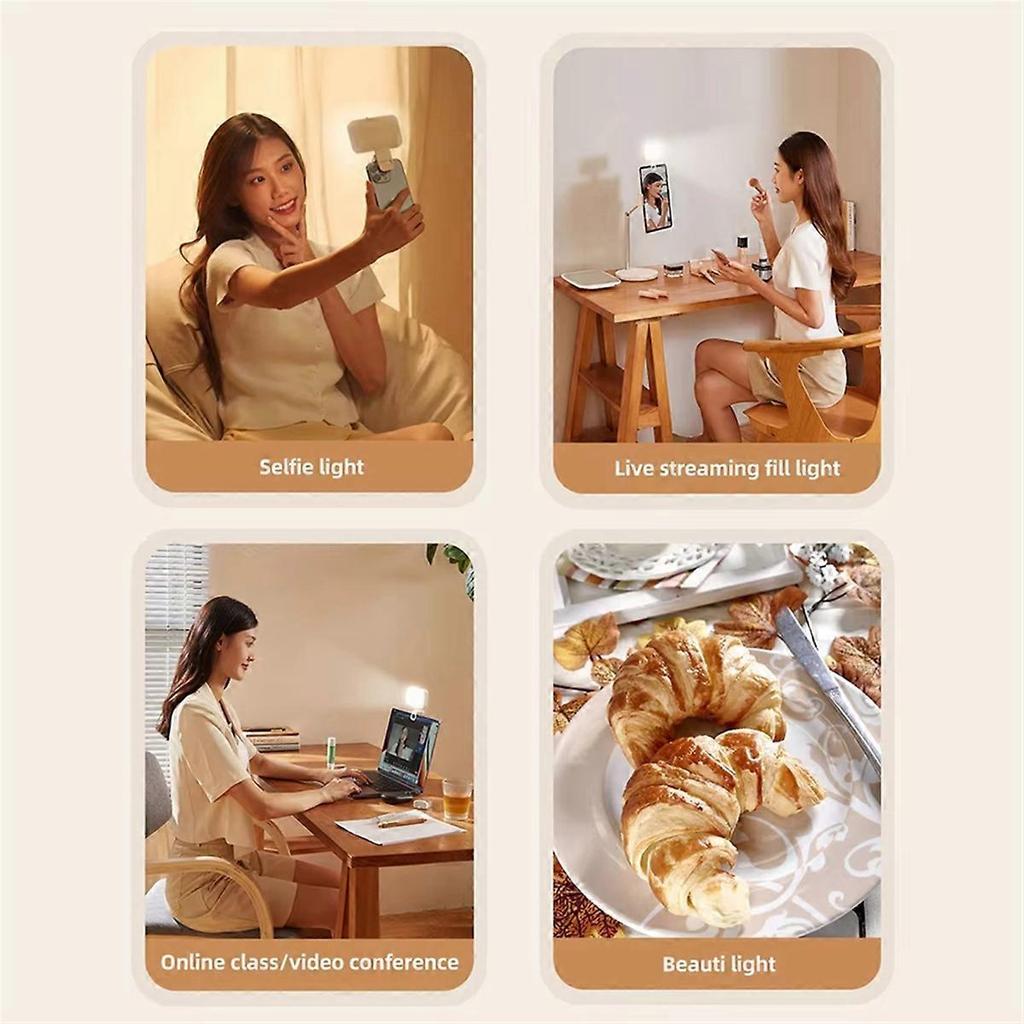 Laptop Selfie Licht Clip-on LED Licht für Telefon Tablet Computer Licht für Fotografie Make-up Zoom Konferenz Licht Weiß