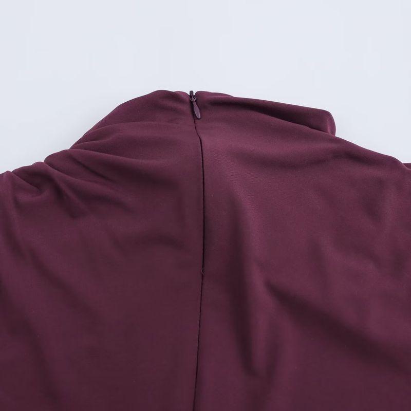 Kaslead New Arrival Women's Clothing Fashion Style Fashion Silm Ruched Midi Skirt Dress 3067290