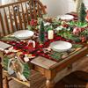 4/6pcs Buffalo Plaid Shepherd Nativity Print Single-Sided Christmas Placemat Set for Holiday Table Decor