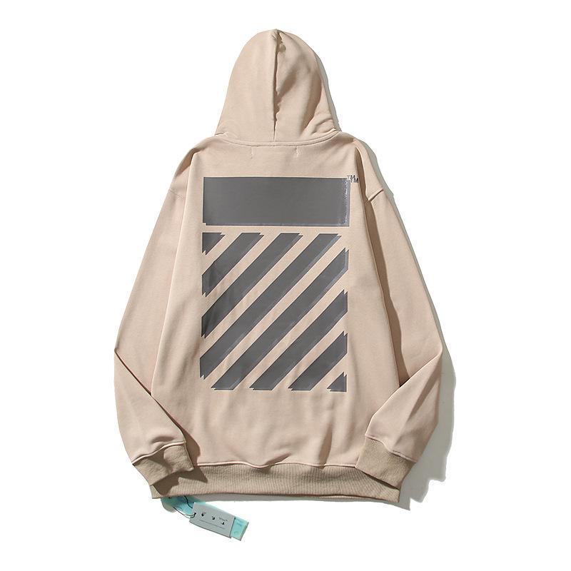 OFF-WHITE Unisex Hoodie aus Baumwoll-Frottee - Trendig & Hochwertig