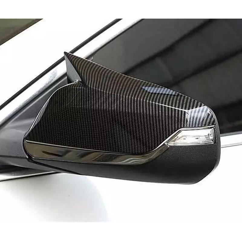 Version For Chevrolet Malibu L LS LT 2016- Car Sticker Rearview Side Mirror Cover Wing Cap Exterior Door Case Trim ABS