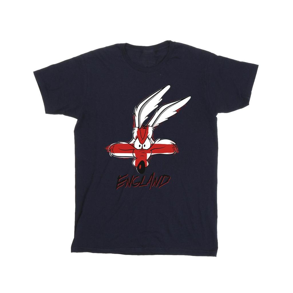 Looney Tunes Mens Coyote England Face T-Shirt