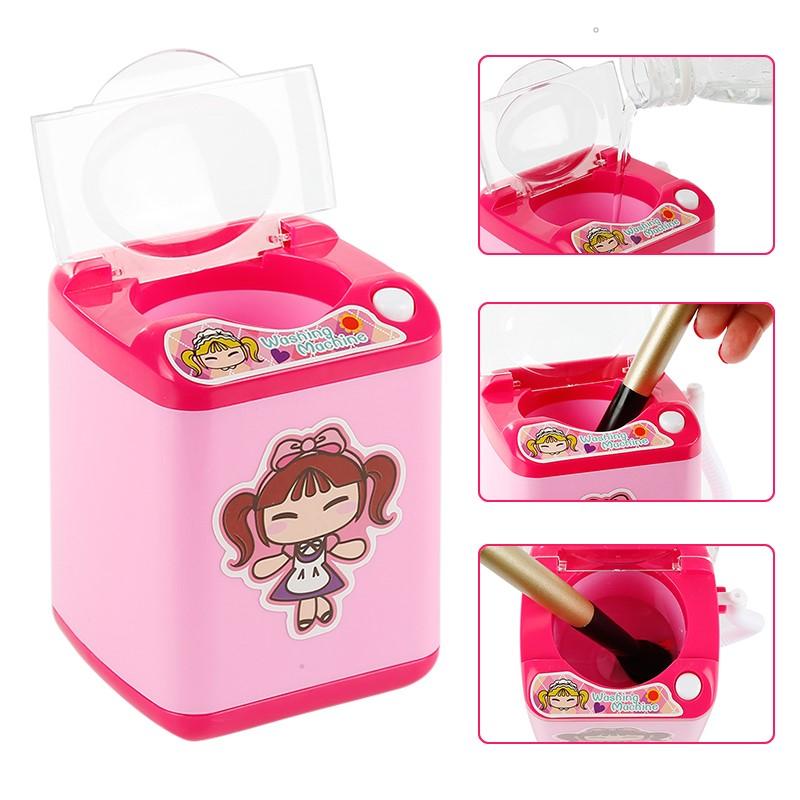 Mini Elektrische Waschmaschine für Make-up-Pinselreinigung und Dehydrierung Waschmaschine Puderquaste Beauty-Ei Make-up-Pinselreiniger Spielzeug