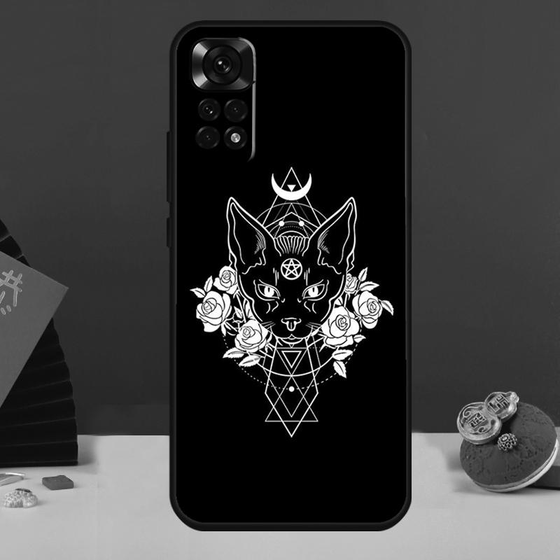 Witchcraft Witch Cat Case For Redmi Note 8 9 10 11 12 Pro 8T 9S 10S 11S Redmi 10 9 12C 9C 9T 10C 10A Cover Capa
