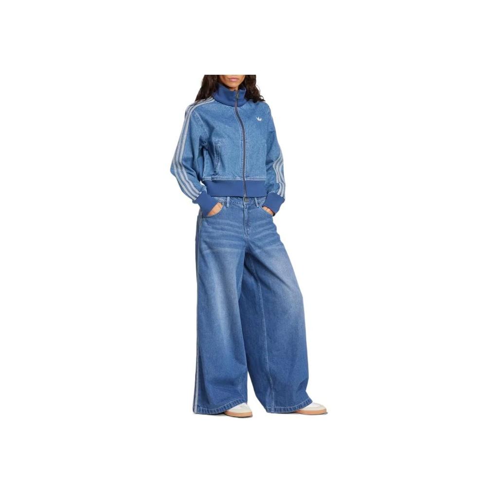 adidas Originals Adicolor Denim Adilenium Wide Leg Jeans WMNS "INDIGO DENIM" JV7454
