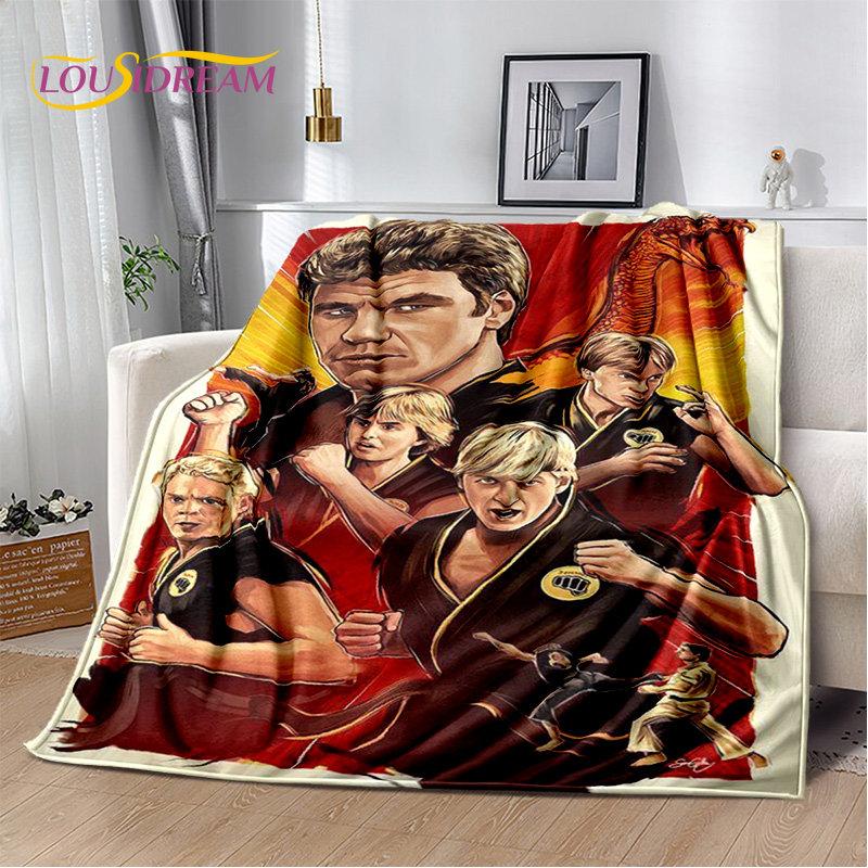 TV Karate Cobra Kai Amanda Měkká plyšová deka, flanelová deka vrhací deka do obývacího pokoje Ložnice Pohovka Pohovka Piknikový kryt pro děti