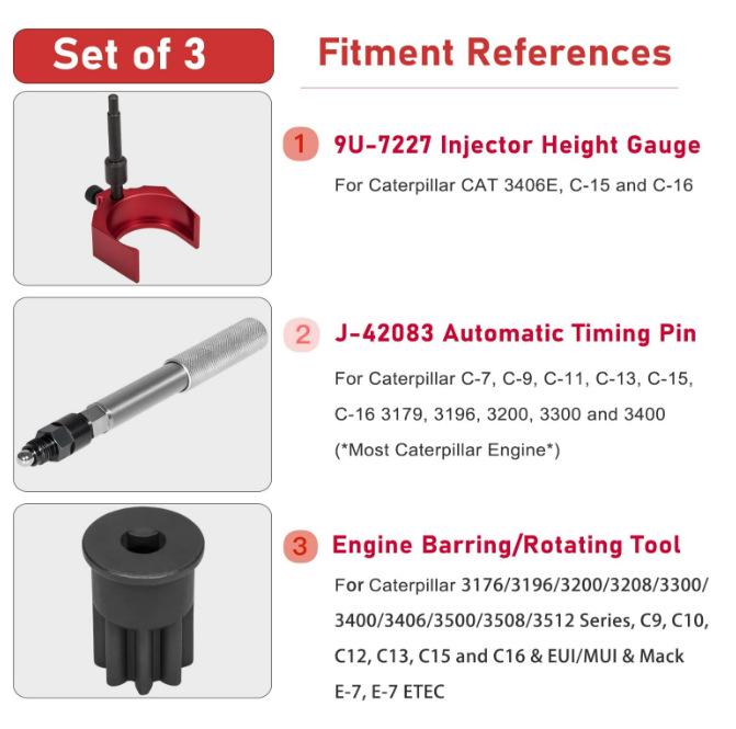 Injector Sleeve Tool 9U-7227 J-38587-A for Caterpillar CAT 3406E, C-15