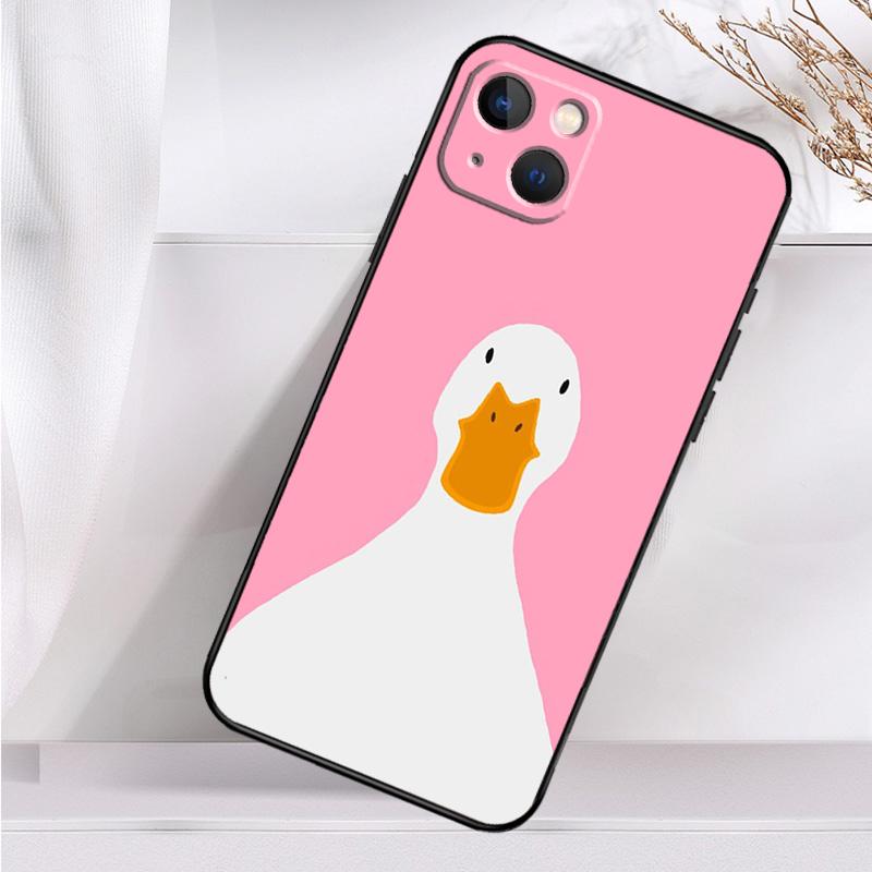 Cartoon Funny Goose Shockproof Case For iPhone 17 16 15 14 11 Pro Max Plus 12 13 Mini 16e 17 Air Phone Cover
