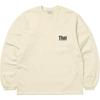 Thisisneverthat Letter Print Casual Loose Round Neck Long Sleeve T-Shirt With Multiple Pockets Unisex tops TN251TTSLT02IVR