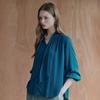 Tie Neck Shirring Draped Blouse Zf04qb606nh