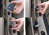 Fit Door Lock Cover Set of 4 Honda Toyota Mazda Door Striker Cover Black