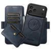 iPhone 17 Pro Max Leather Flip Case: Card Slot, Magnetic, Wireless Charging Stand