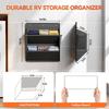 Over Door Storage Organizer Wall Mounted Shelf Multiuse Hanging Bags Shoe Rack Accessory Organizer Space Saving Sturdy Frame