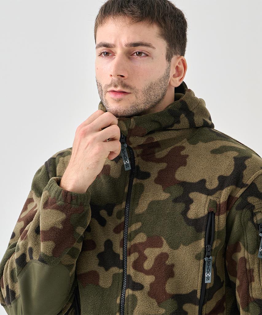 Vancefly Kidon Epi Tactical Jacket Hybrid Fleece Black