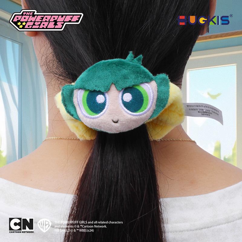 Powerpuff Girls Plush Cartoon Hair Tie Scrunchie - Cute Headwear for Girls