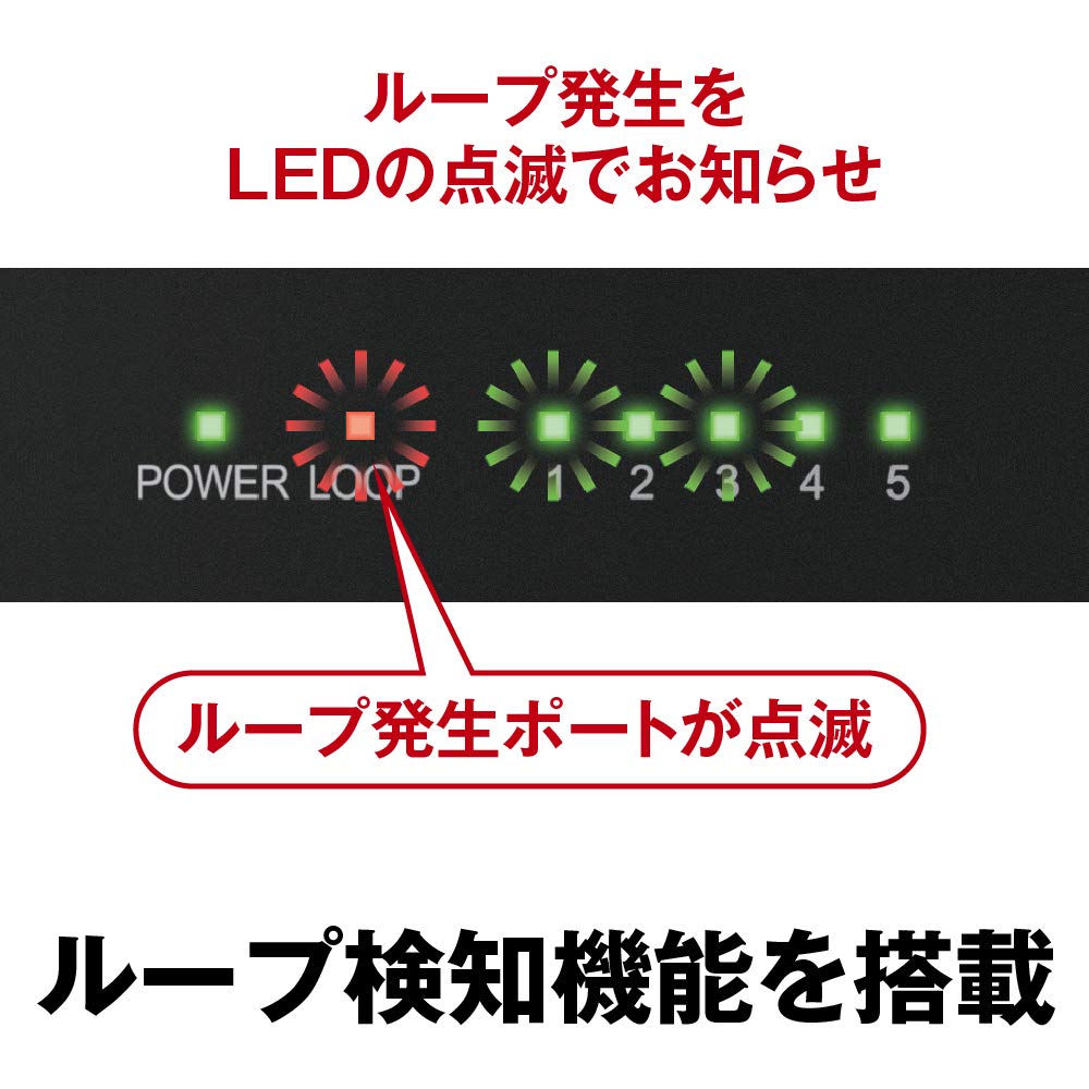 Buffalo Giga Compatible Metal Housing Power Supply 5 Ports Black Switching Hub Magnet Supports Wall Mounting Built-in LSW6-GT-5NS/BK