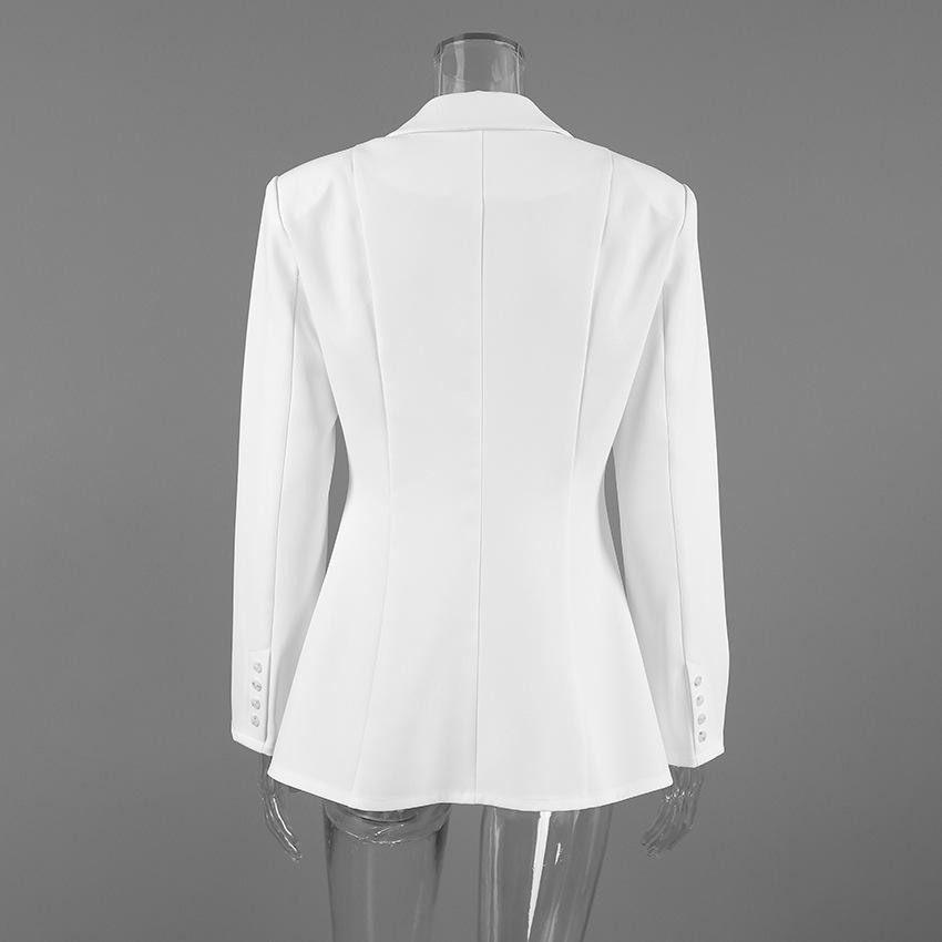 2025 European & American Autumn Women's U-Neck Slimming Waist Small Suit Jacket