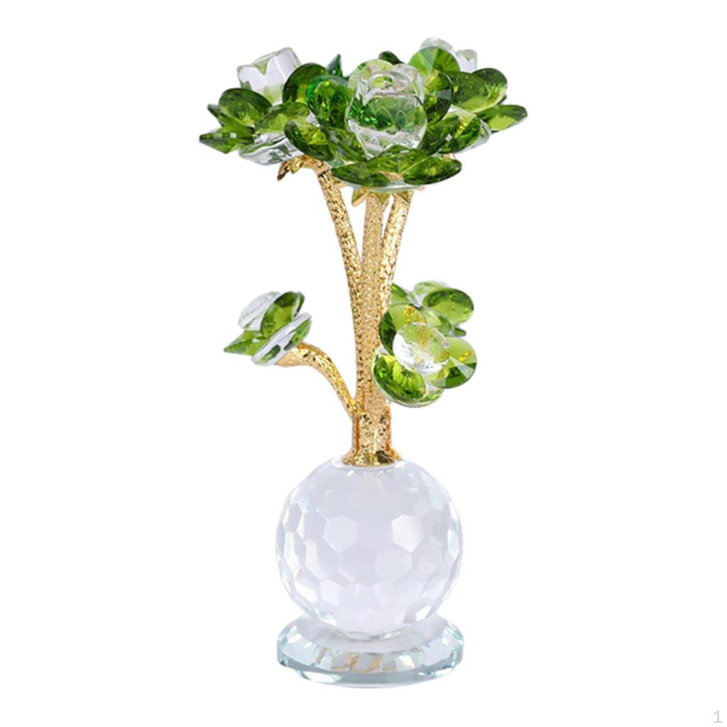 Lotus Flower Figurine Centerpiece Collection for Cabinet Shelves Living Room