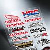 AAAHS1 FOR HONDA HRC H WING Motorcycle Reflective Stickers Waterproof Decals for Helmet Scooter Fuel Tank Toolbox Racing