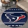 Houston-Texans Artwork Round Rug for Livingroom,Bedroom, Palyroom, Chair Rug, Area rug, Circle Carpet, Large Size Fan Christmas gift