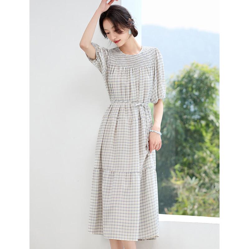 ORIGIN Printed A-line Midi Dress M