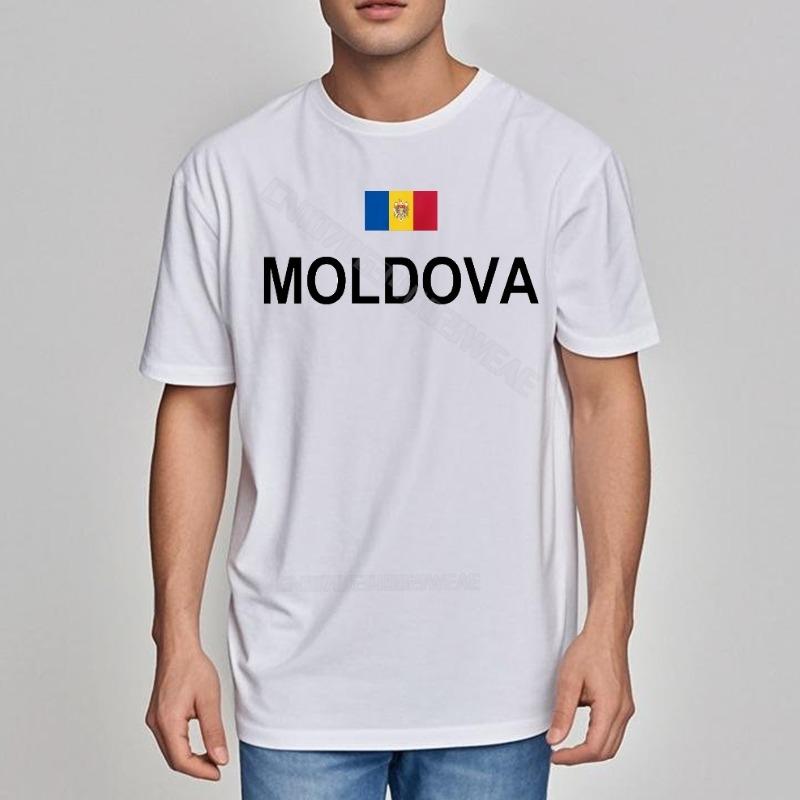 Tee Shirt Adult Streetwear Tshirts Moldova Flag Printed On Shirt Vintage Quick Dry T Shirt Cool Trendy Tshirt Travel