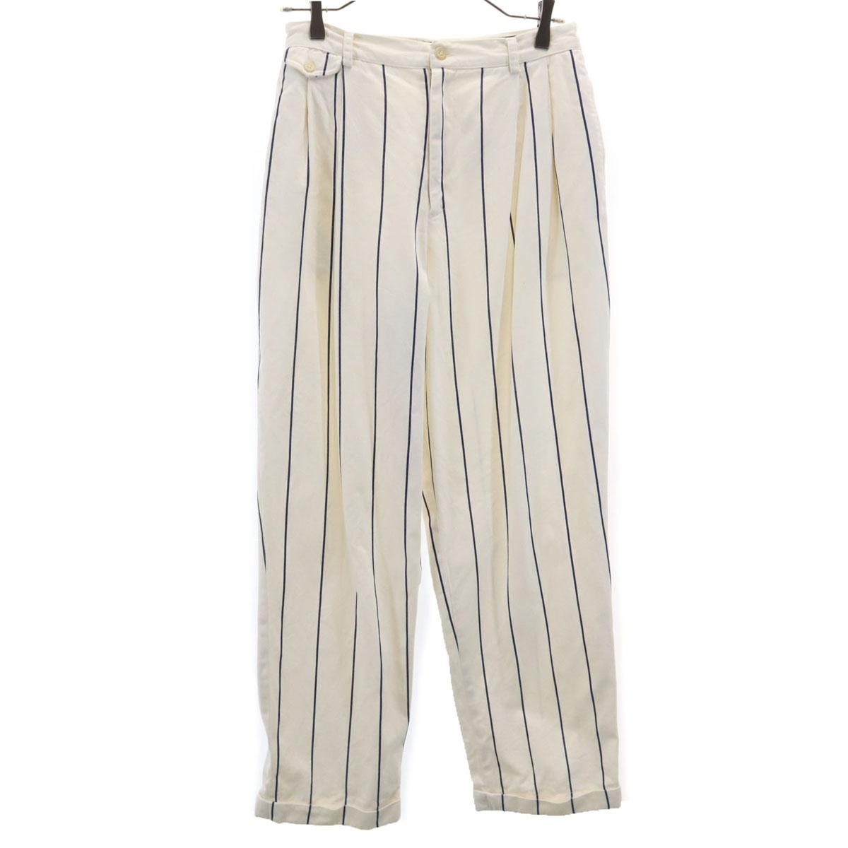 

Ralph Lauren Винтажные брюки 42 Talon с полосатым узором, сделано в США, 80-е, 12 женские, б/у