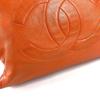 CHANEL vintage CC CC Mark logo Double Chain Tote Bag Shoulder Bag Orange