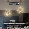 Modern Dandelion LED Chandelier Lighting Pendant Lamp For Living Room Dining Room Bedroom Home Decoration Art Crystal Lamps