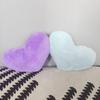 Heart-Shaped Imitation Rabbit Fur Pillow - Decorative Sofa & Bedside Cushion