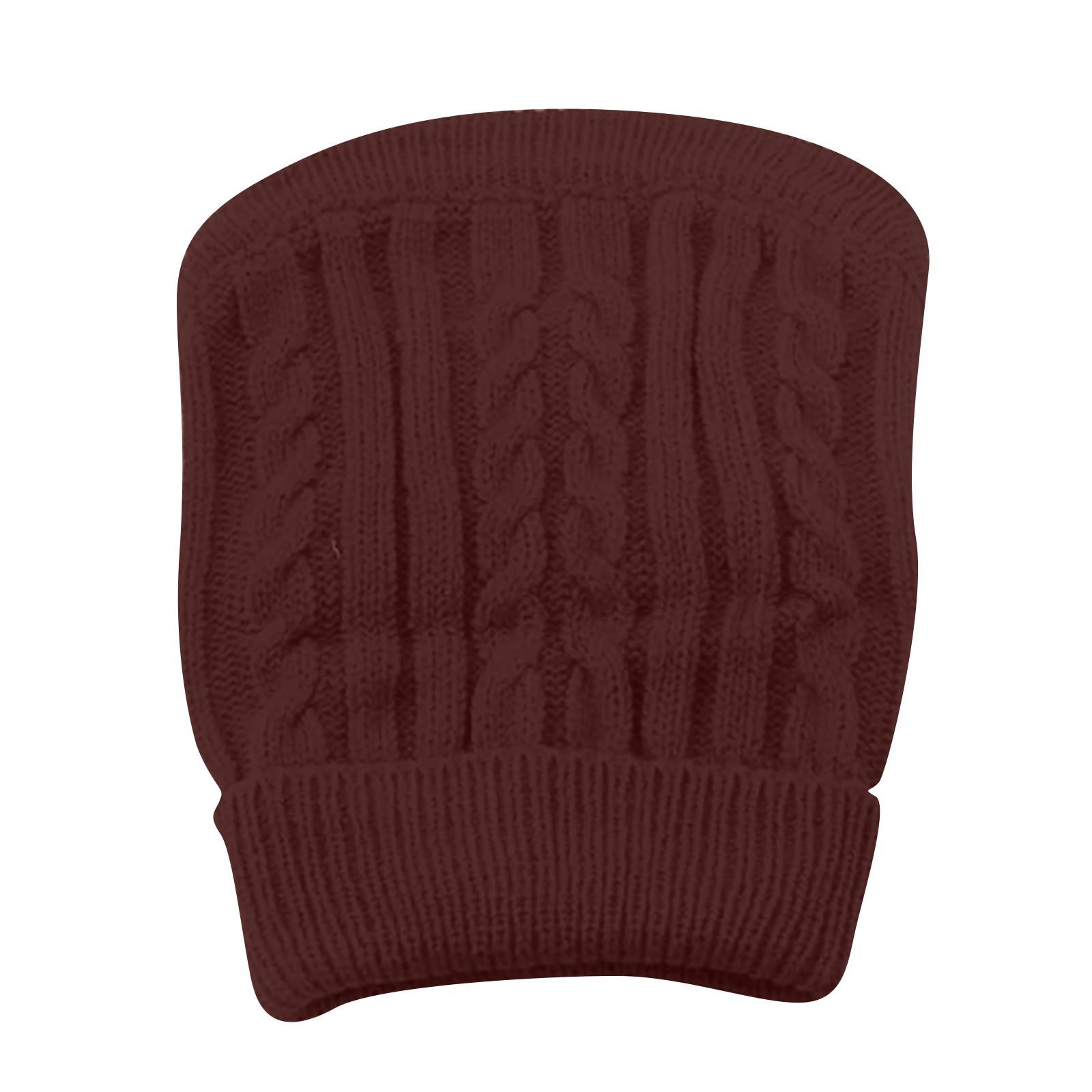 

Pet Cable Knit Sweater Warm Plaid Pattern Soft Fabric Comfortable Fit Cozy Design for Small Medium Dogs XS коричневый