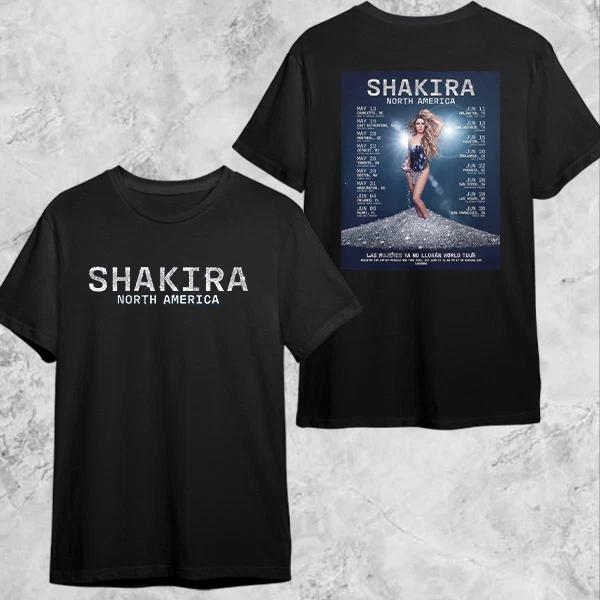 Shakira Las Mujeres Ya No Lloran Nord America 2025 Date del Tour Regali per i Fan Maglietta
