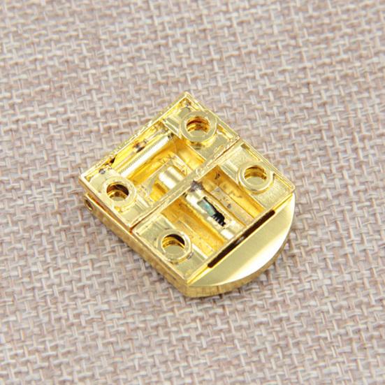 Vintage Retro Legering Fyrkantig Bagage Smycken Presentförpackning Spänne Spärr