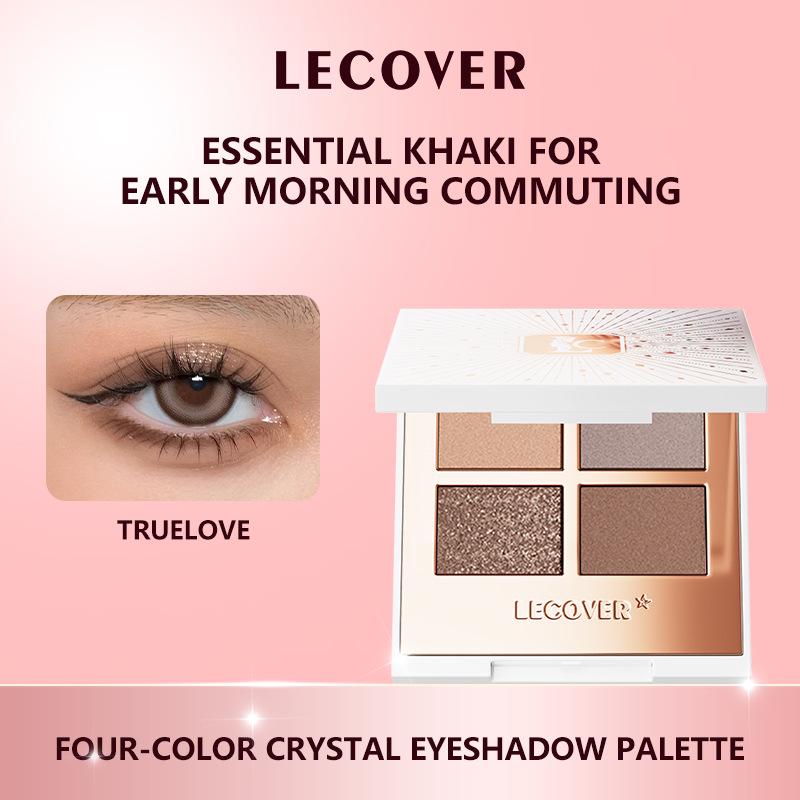 

Палетка четырехцветных теней LECOVER: Матовые, Перламутровые, Мелкий Шиммер и Супер Вспышка Хайлайтеры для Европейского и Американского Стилей