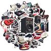 Rock Microphones Decals Cartoon Concerts Stationery Stickers Stickers For Laptop Fridge Phone